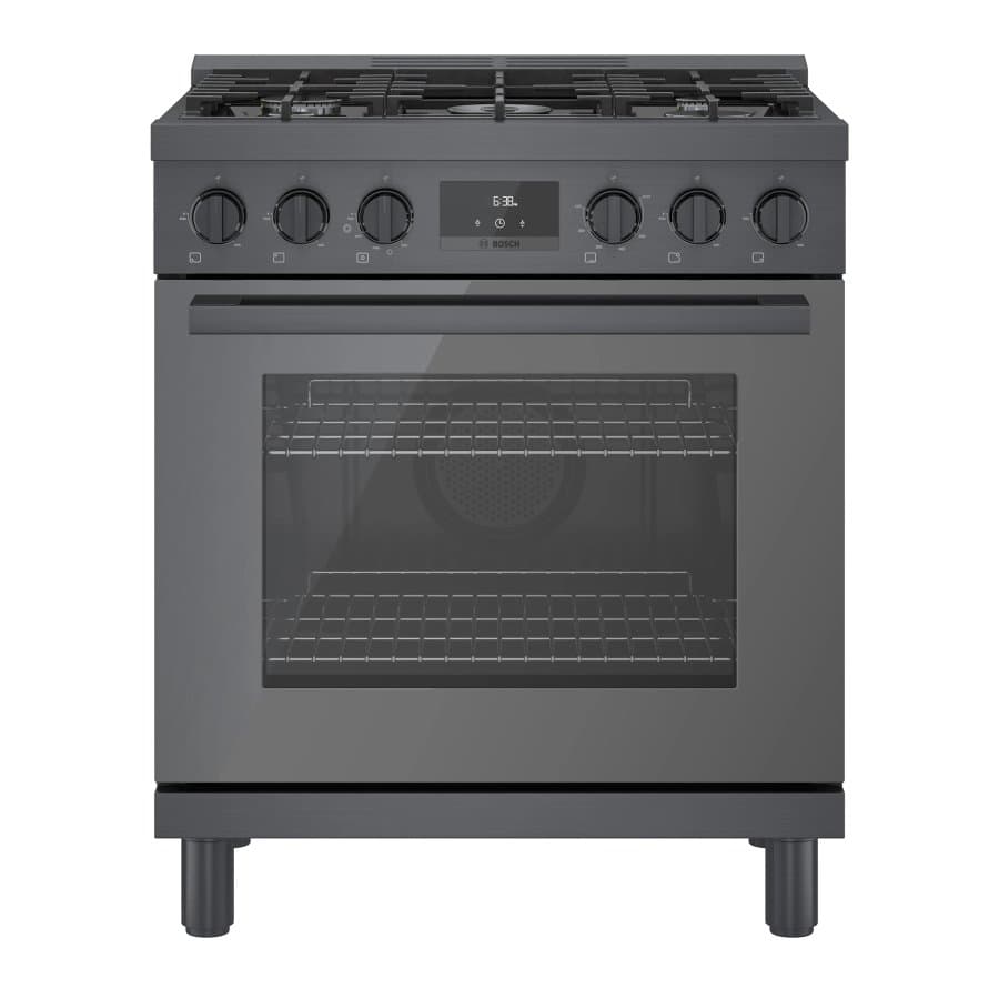 Bosch 30" Gas Range Black Stainless Steel