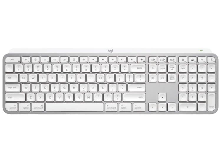 Logitech MX Keys S Wireless Keyboard for Mac, Pale Gray