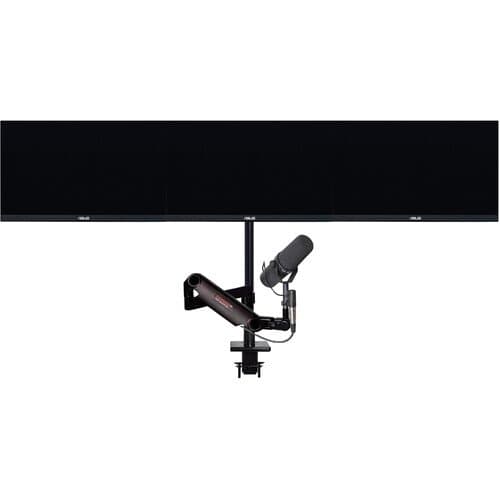 O.C. White ProBoom Ultima Gen2 Triple-Monitor Mount and Mic Boom Package