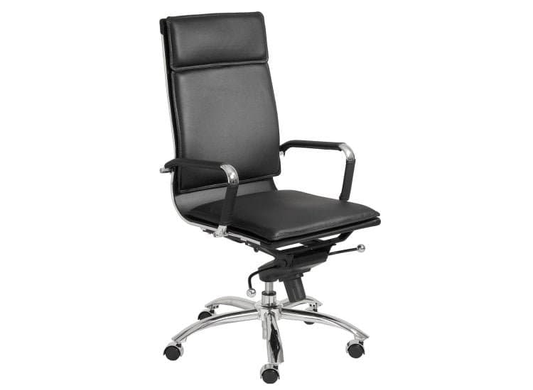 Euro Style Gunar Black Pro High Back Office Chair