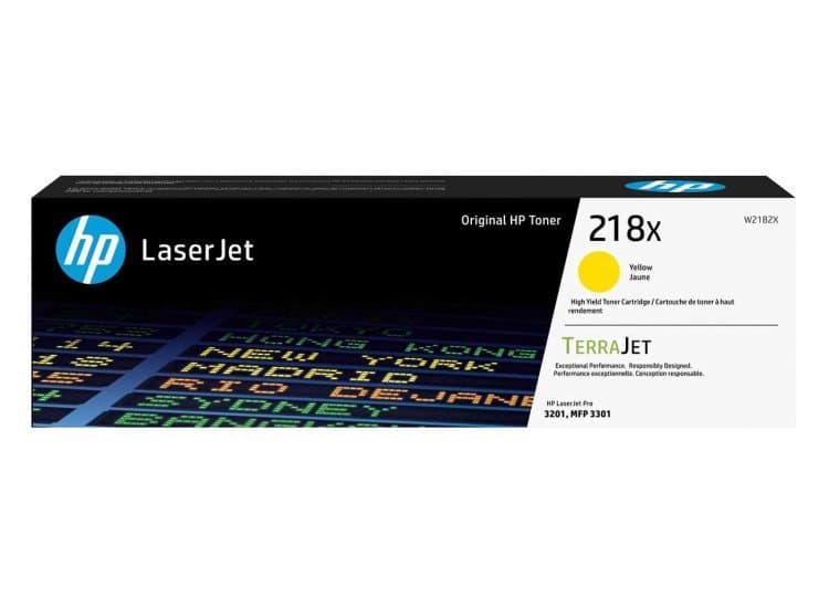 HP 218X High Yield Original LaserJet Toner Cartridge, Yellow