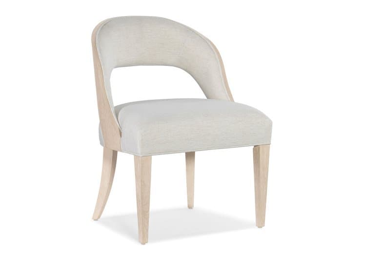 Hooker Furniture Casual Dining Nouveau Chic Side Chair in Sandstone | Nomad Snow Fabric