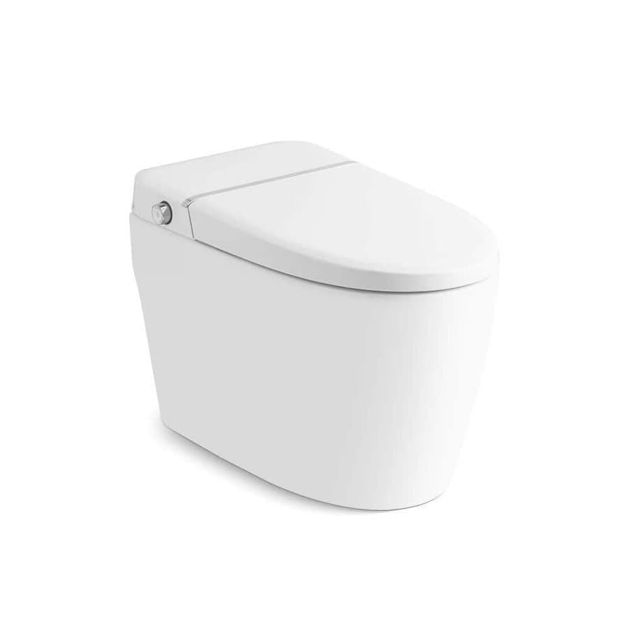 1.28 GPF Elongated Bidet Toilet with Auto Flush in White Adjustable Sprayer Settings, Deodorizing, Soft Close