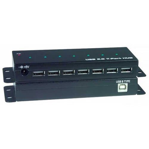 Network Technologies Industrial Powered 7-Port USB-A Hub