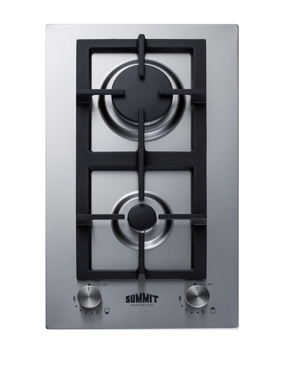 Summit Appliance Stainless Steel Gas 2 Burner Cooktop GCJ2SSLP