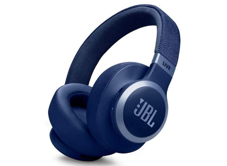 JBL Wireless Over-Ear Headphones Live 770NC with True Adaptive Noise Cancelling, Blue