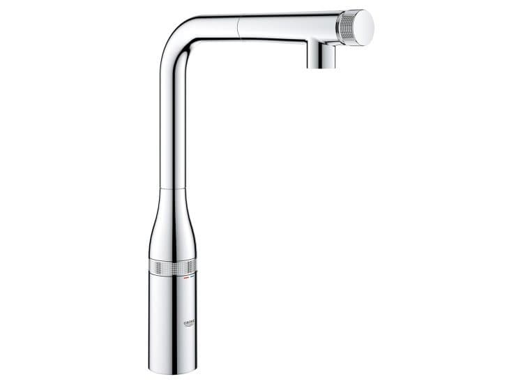 GROHE Essence StarLight Chrome Smartcontrol Pull-Out Kitchen Faucet
