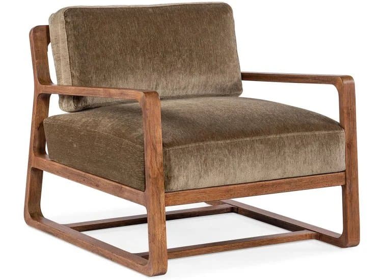 Hooker Furniture Living Room Moraine Accent Chair, Marcella Sage Fabric