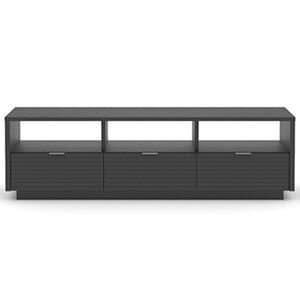 Sauder TV Stand Entertainment Console with 3 Drawers-Fits TVs up to 70" - Raven Oak