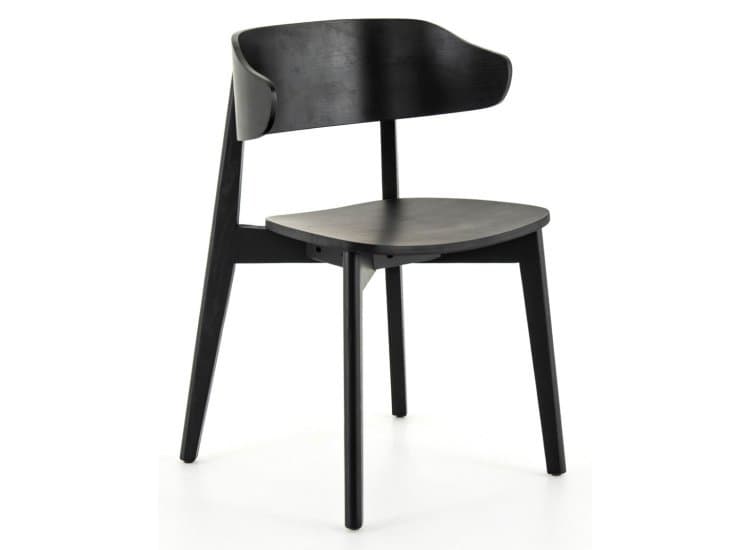 Four Hands Franco Dining Chair, Black Veneer