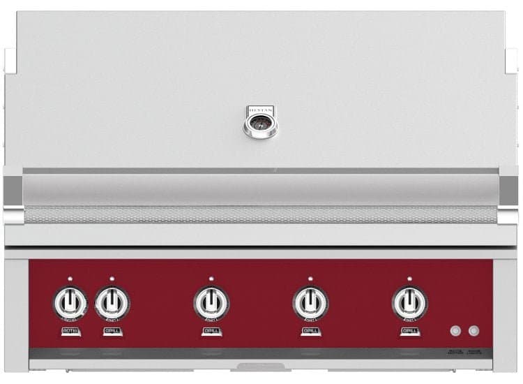 Hestan 42" Tin Roof Built-In Natural Gas Grill With Sear And Trellis Burners