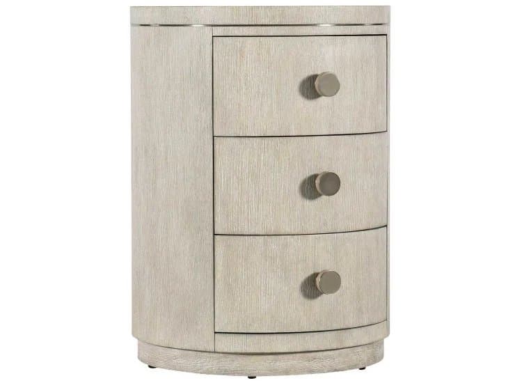 Hooker Furniture Modern Mood Round Nightstand, Diamond