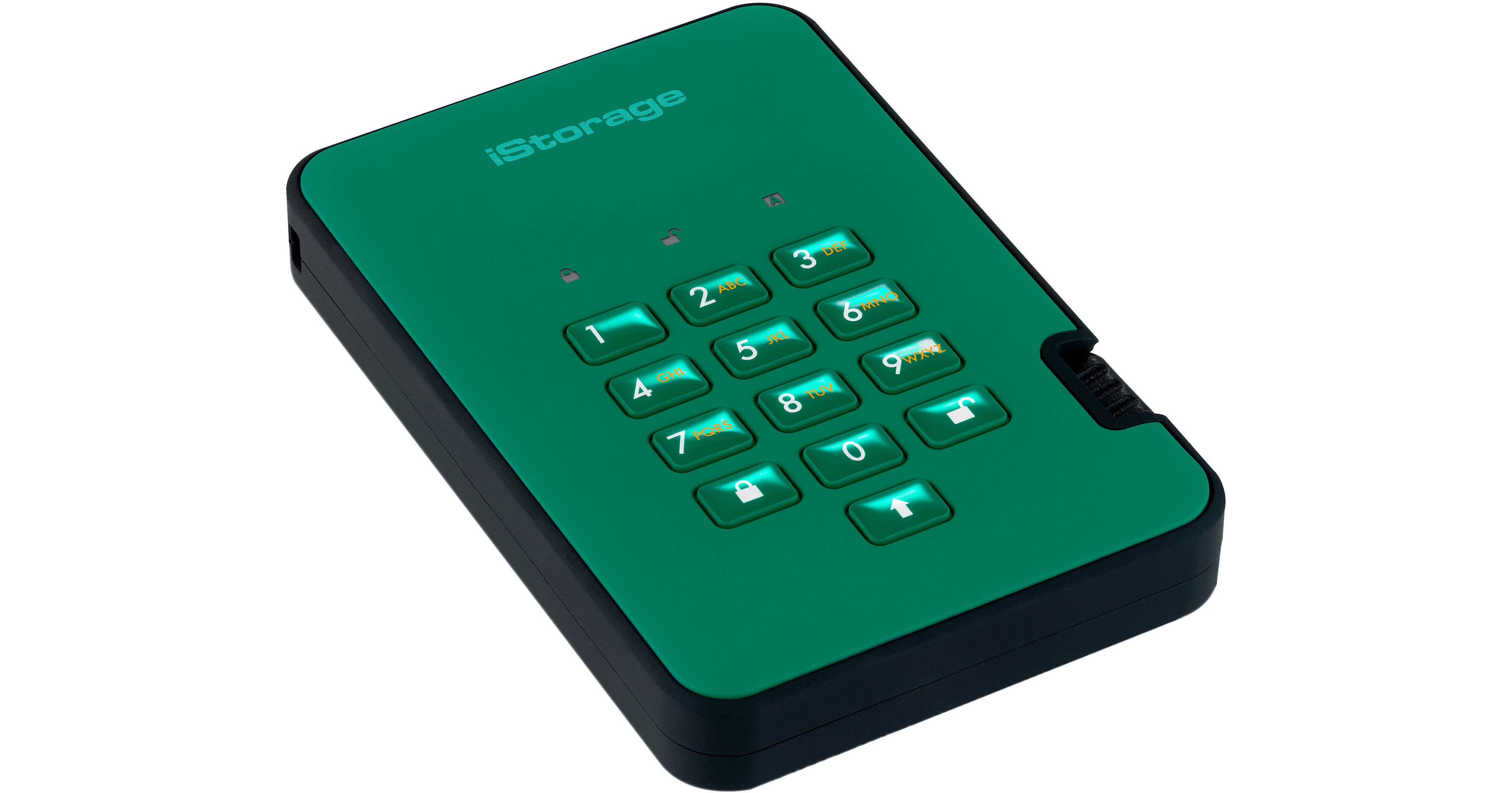Istorage 1TB diskAshur3 USB 3.2 Gen 1 Encrypted Portable SSD (Green)