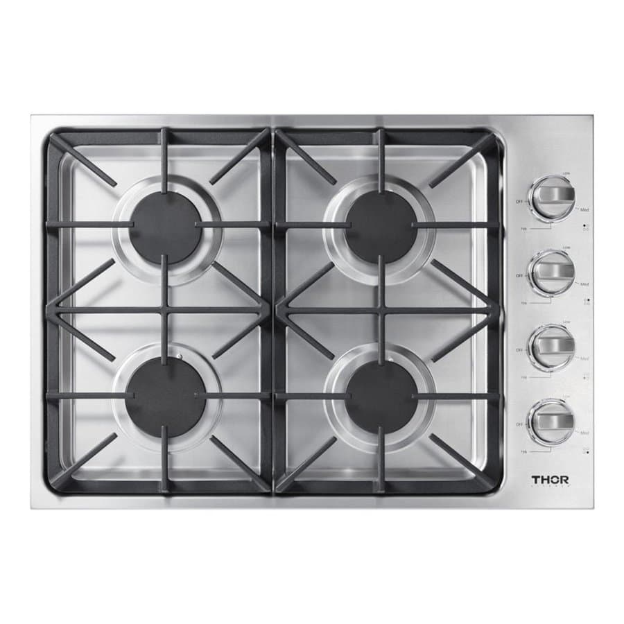 Thor Kitchen 30-in 4 burners Stainless steel Gas Cooktop