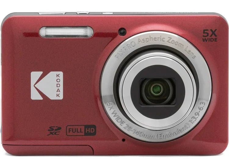 KODAK PIXPRO FZ55 Friendly Zoom Point and Shoot Camera 16MP, Red