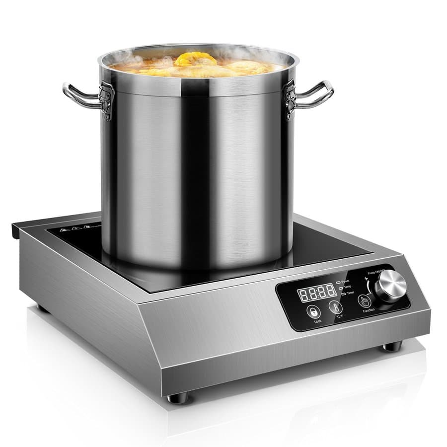 Portable Commercial Induction Cooktop,1800W Induction Burner with Sensor Touch and LCD Screen J-A800-KN