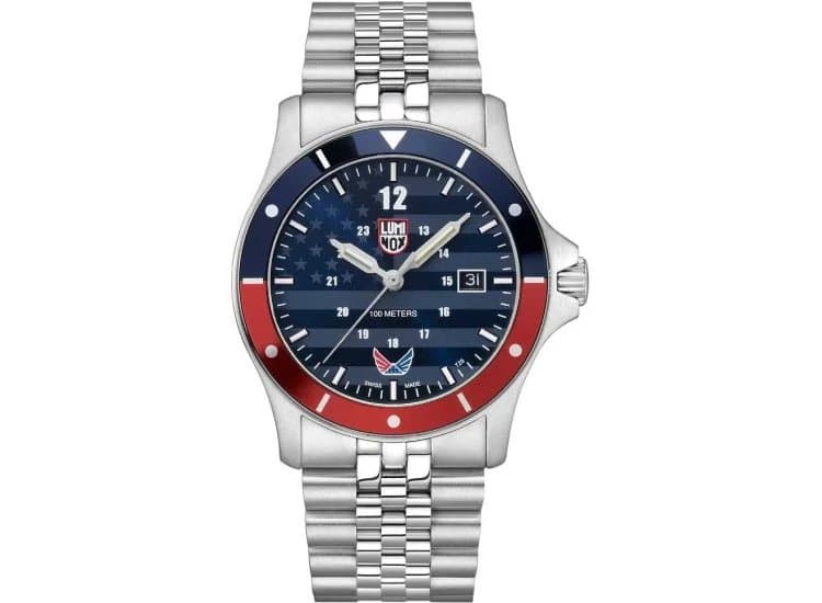 Luminox VOLITION AMERICA 'Minuteman', Dress Watch 42mm with Blue Dial