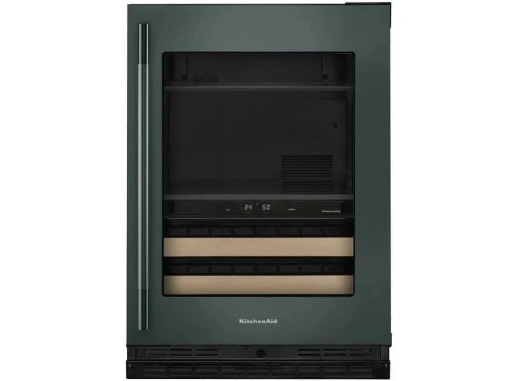 KitchenAid 4.89 Cu. Ft. Beverage Center Right Hinge 24-Inch Wide, Juniper Frame