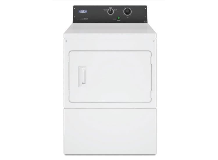 Maytag 27-Inch Commercial Gas Dryer In White, Non-Coin-MDG20MNBWW