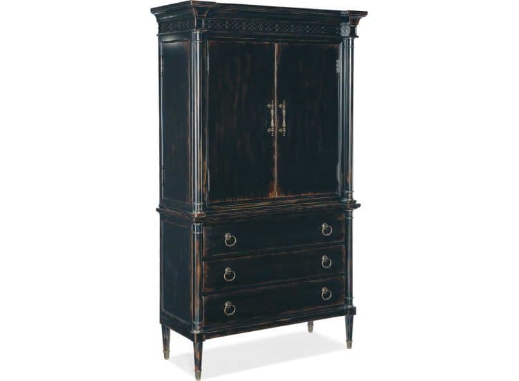 Hooker Furniture Bedroom Charleston Jewelry Armoire, Black Cherry