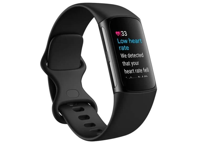Fitbit Charge 6 Fitness Tracker, Obsidian/Black Aluminum Finish