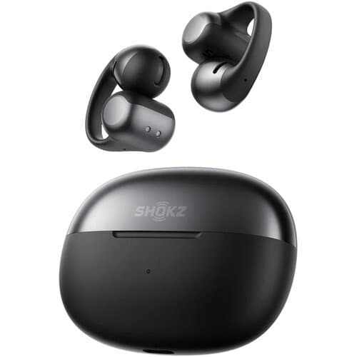 SHOKZ OpenDots ONE Wireless Open-Ear, Clip-On Earbuds (Black)