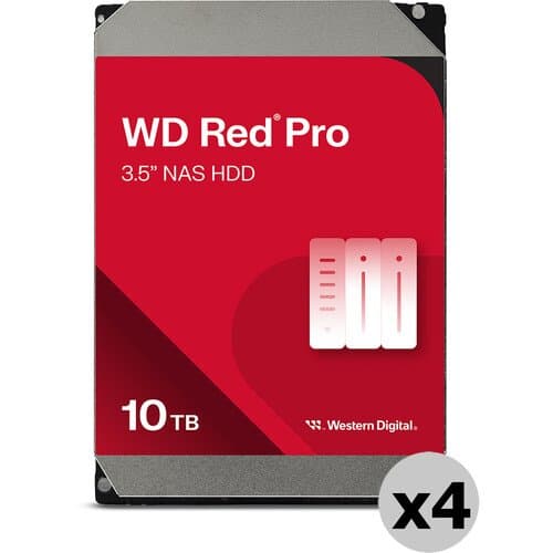 WD 10TB Red Pro 7200 rpm SATA III 3.5" Internal NAS HDD (2-Pack)