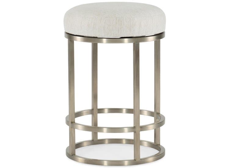 Hooker Furniture Dining Room Linville Falls Laurel Creek Counter Stool, Remington Porcelain & Champagne Finish