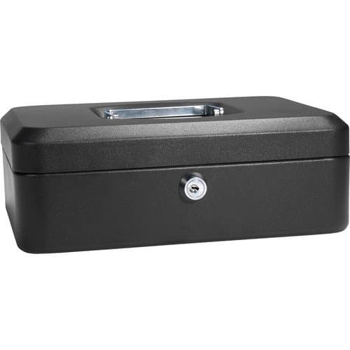 Barska 10" Cash Box with Key Lock (Black)