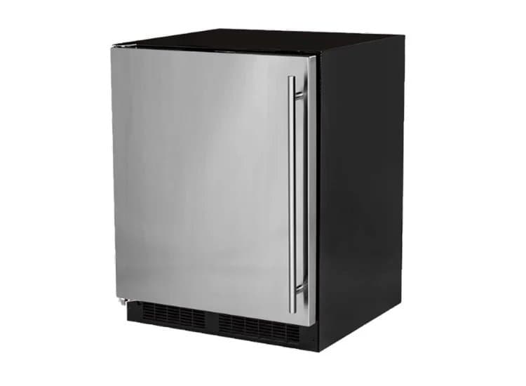 Marvel Refrigerator Compact Built-In Maxstore Bin & Door Storage Left Hinge 24", Stainless Steel-MARE224SS51A