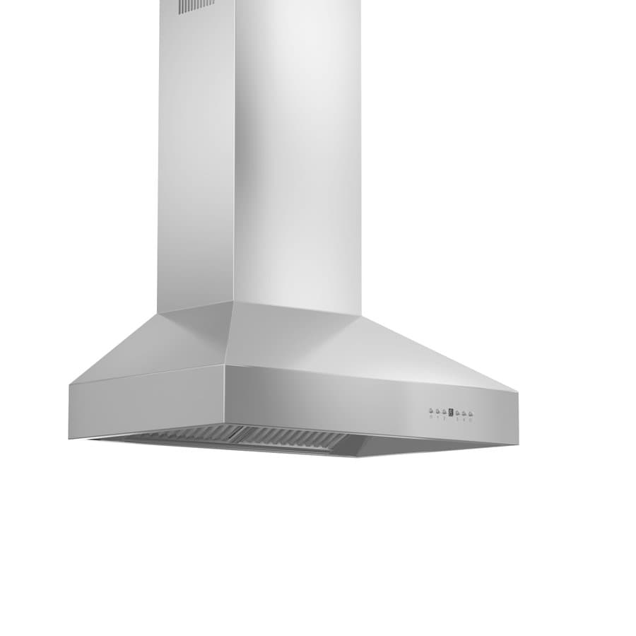 ZLINE KITCHEN & BATH 48 inch Ducted 700-CFM Recirculating Brushed 304 Stainless Steel Wall-Mounted Range Hood