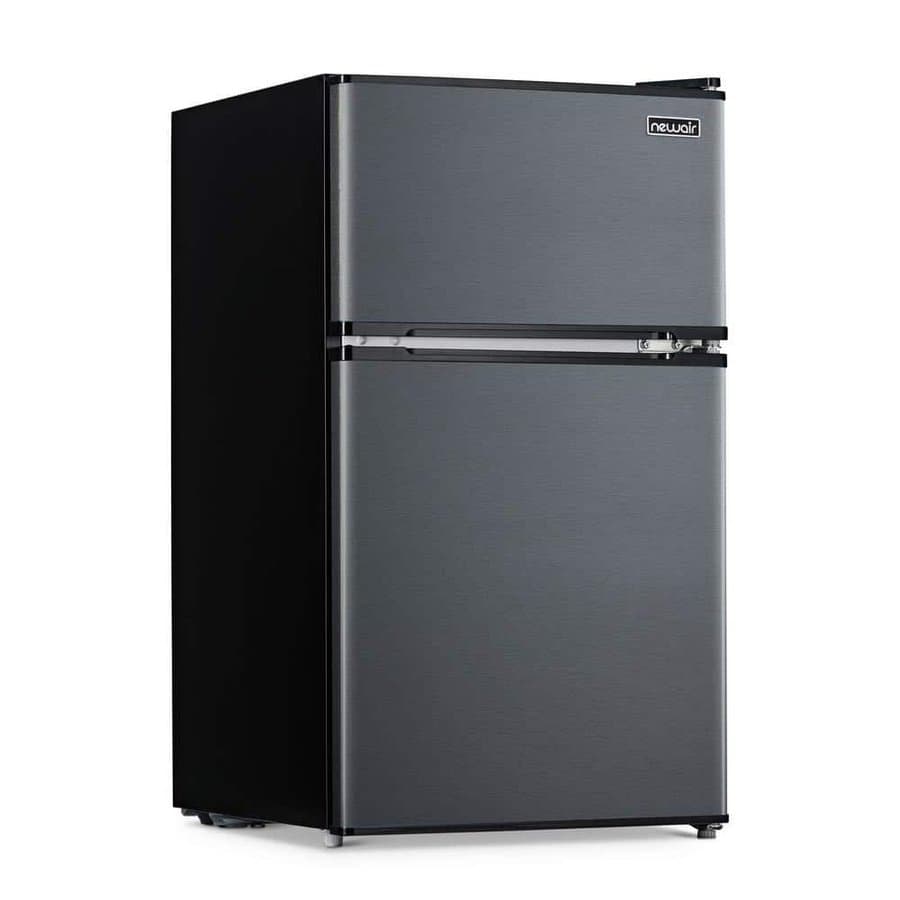 NewAir 3.1 cu. ft. Compact Mini Fridge in Gray with Freezer