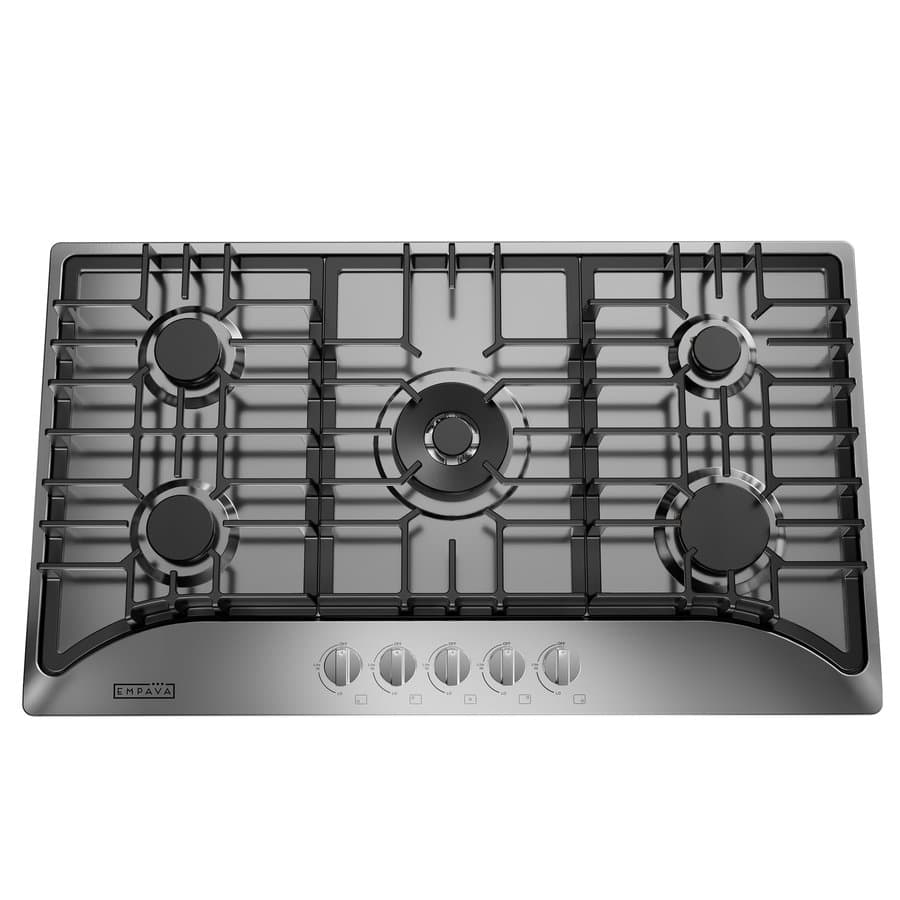 Empava 36-in 5 burners Stainless steel Gas Cooktop