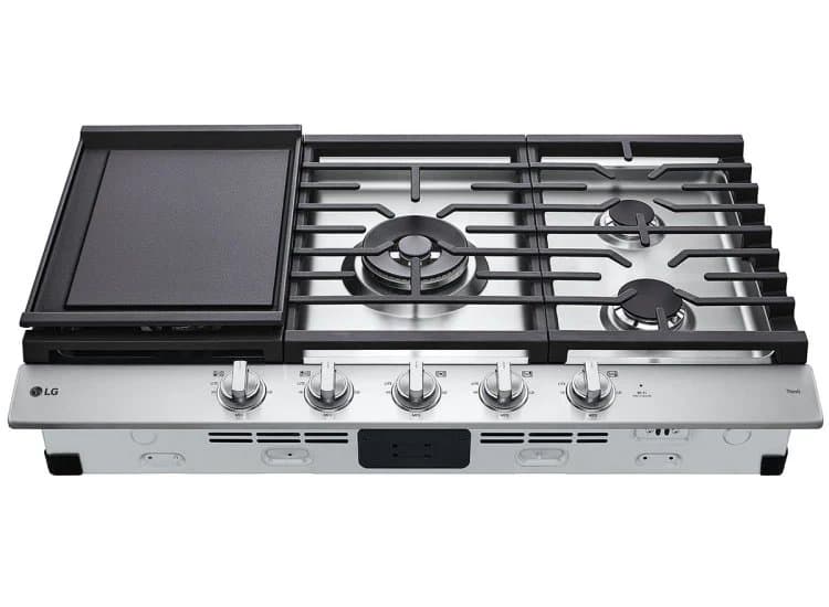 LG 36" Gas Cooktop Stainless Steel