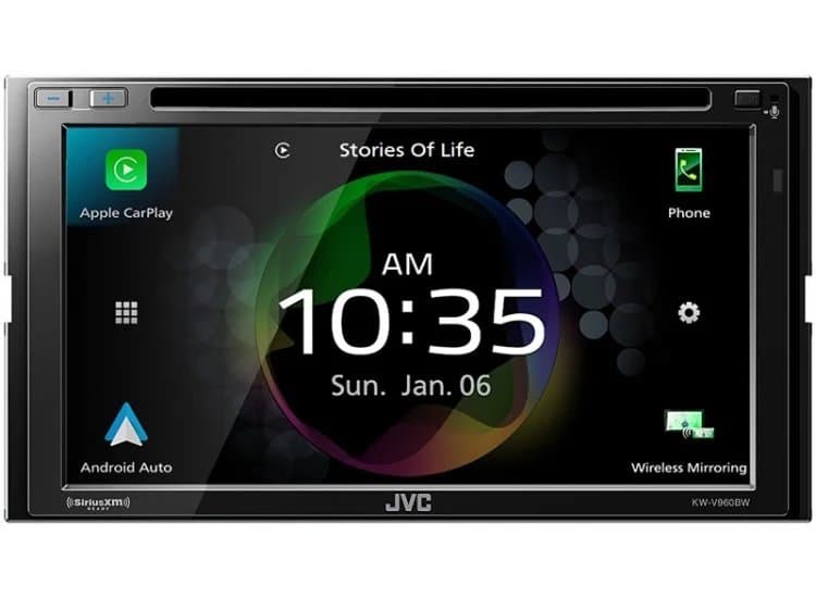 JVC 6.8" Black Multimedia Receiver-KW