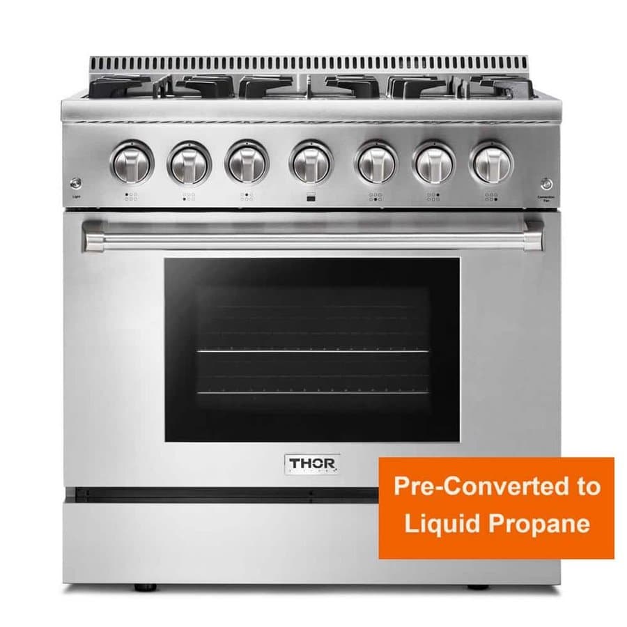 THOR KITCHEN Dual Fuel Ranges 36 Stainless Steel