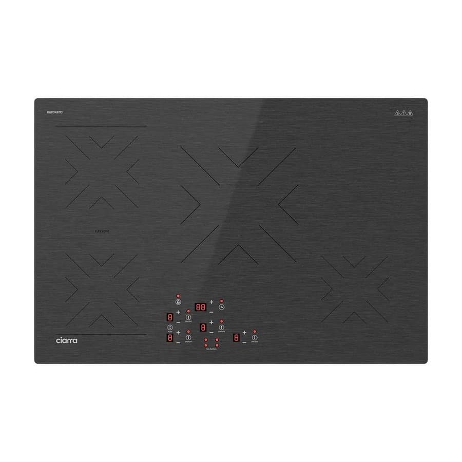 BigChef 30 in. 4 Burner Elements Induction Cooktop in Black with Glass Top, Speed Boost, Flex Zone Elements, Safety Lock