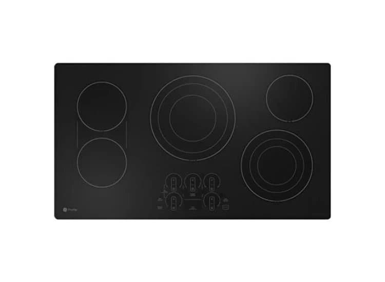 GE Profile 36" Electric Cooktop Black