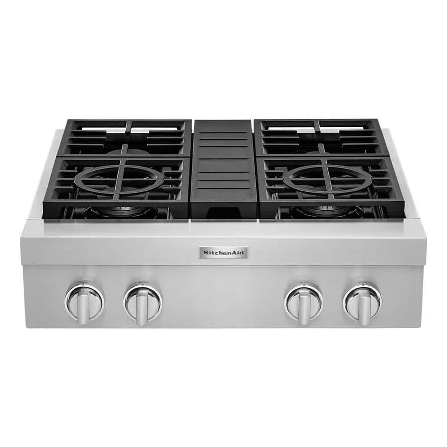 KitchenAid 30" Gas Cooktop Stainless Steel