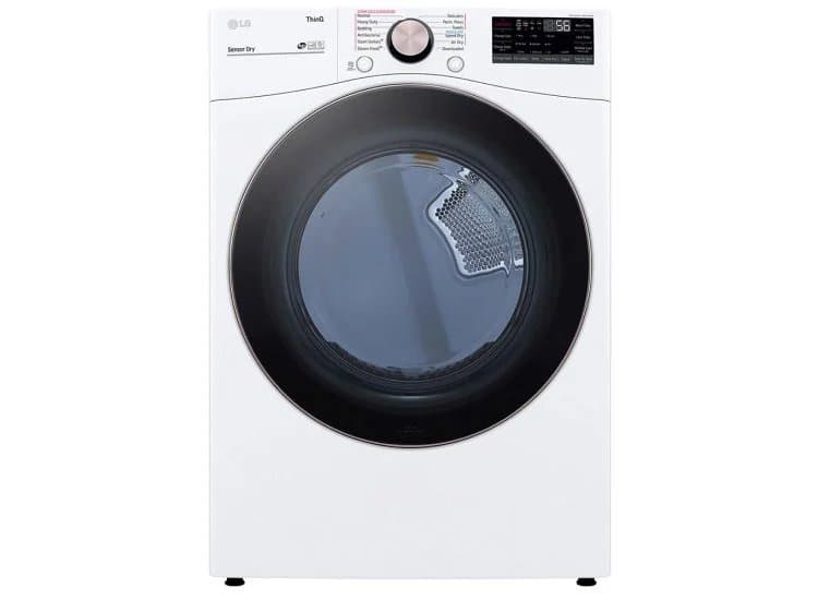 LG 7.4 Cu. Ft. White Smart Wi-Fi Enabled Front Load Gas Dryer With TurboSteam And Built-In Intelligence - DLGX4001W