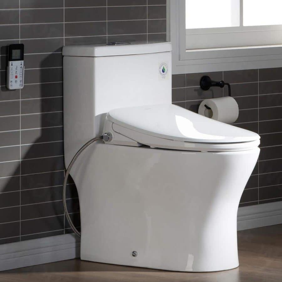 WOODBRIDGE Journey 1-Piece Dual Flush Elongated Smart Bidet Toilet