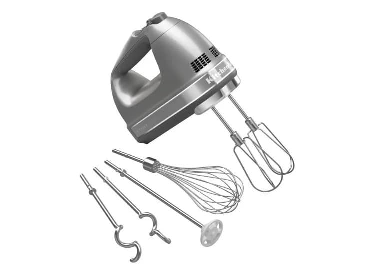 KitchenAid 9 Speed Contour Silver Hand Mixer