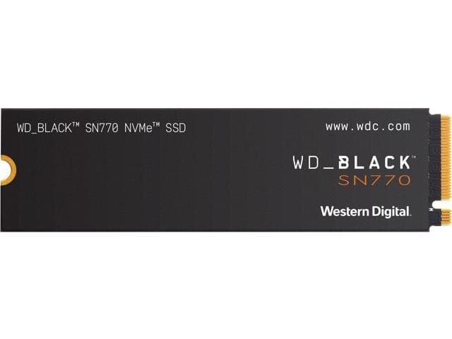 Western Digital WD_BLACK 1TB SN770 NVMe Internal Gaming SSD Solid State Drive-Gen4 PCIe, M.2 2280, Up to 5,150 MB/s-WDS100T3X0E