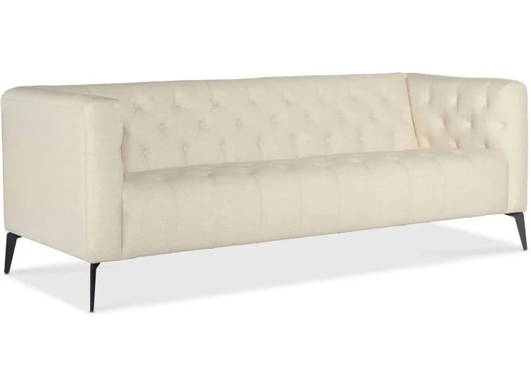 Hooker Furniture Living Room Nicolla Stationary Sofa, Baldwin Natural Fabric