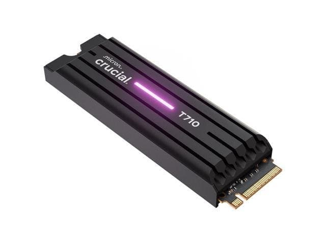 Crucial 4TB T710 NVMe PCIe 5.0 M.2 Internal SSD with Heatsink