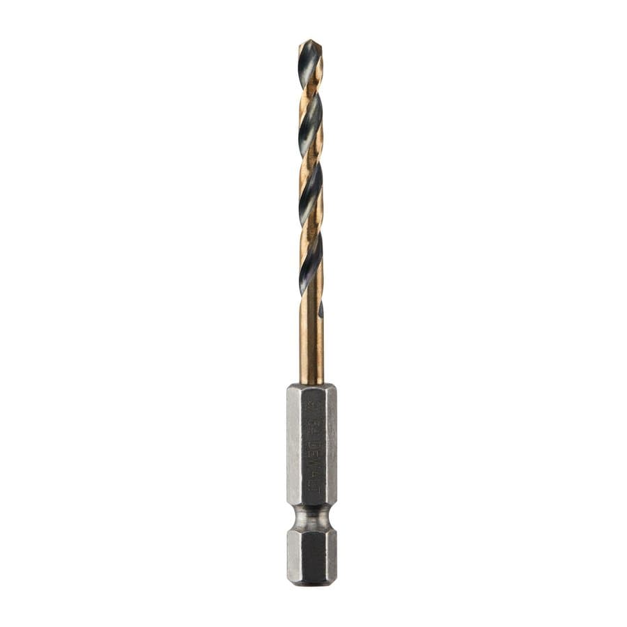 DEWALT 4.80mm x 2-1/16-in Black and gold coated HSS Jobber length Twist Drill Bit