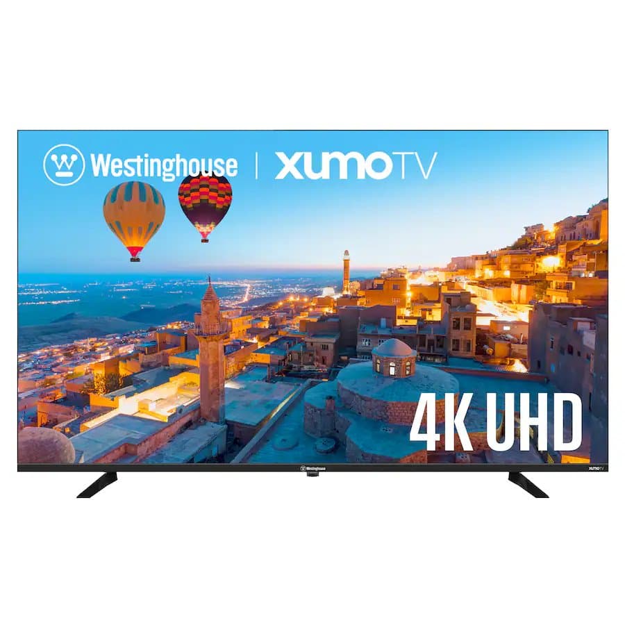 Westinghouse 43" Smart TV, 4K UHD Xumo w/HDR10, Voice Remote, Dolby Vision, Edgeless, LED, Apple HomeKit & Wi-Fi