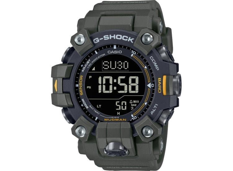 G-Shock Master Of G Land Mudman 53mm Watch with Green Resin Strap