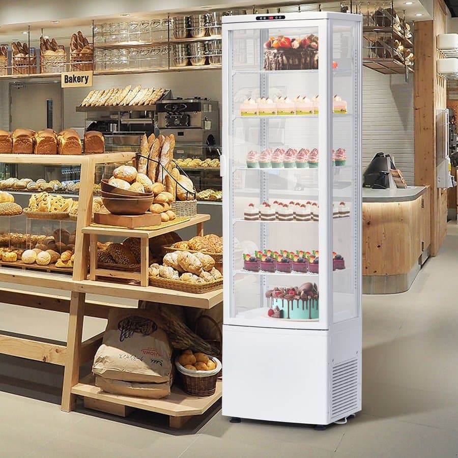 9.8 Cu. Ft. Commercial Display Refrigerator, Single-Door Cake and Beverage Cooler