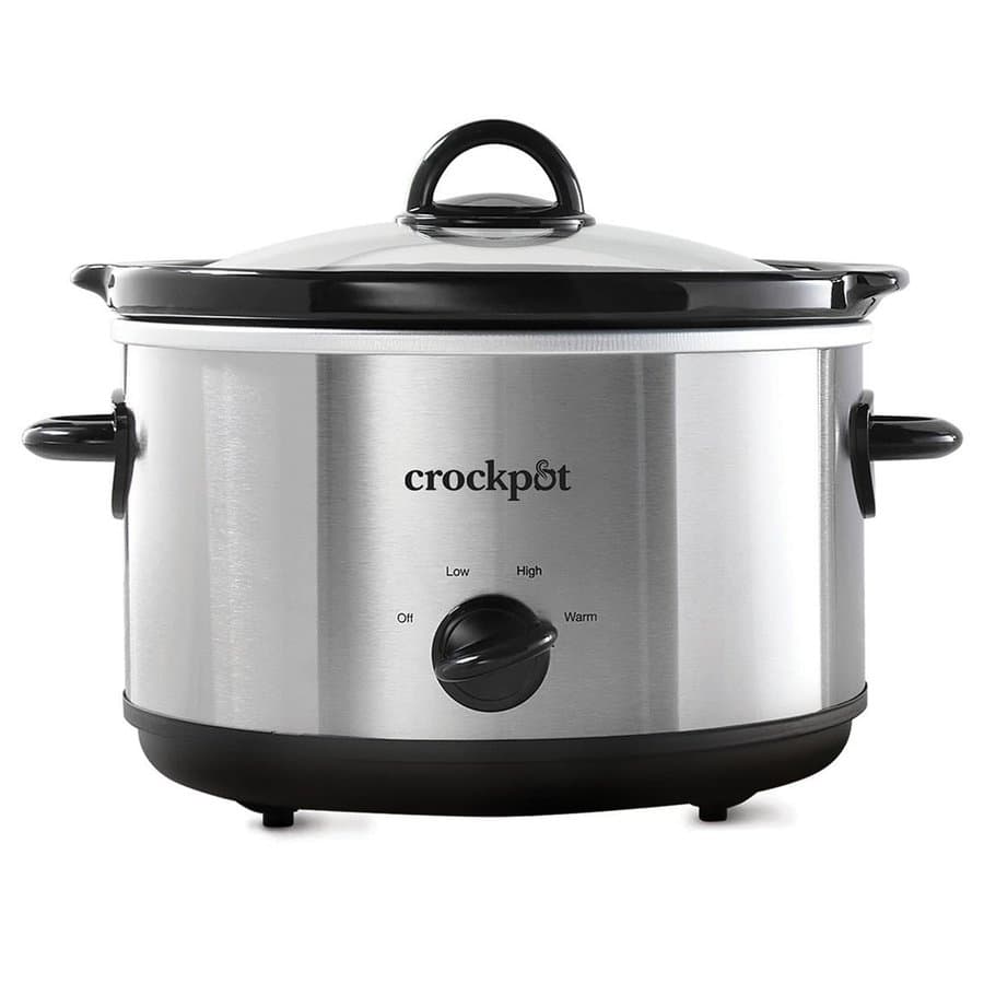 Crock-Pot  4.5 Quarts Manual Design Series Slow Cooker w/3 Heat Settings, Silver